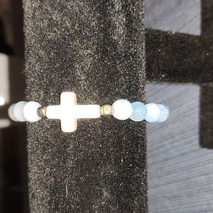 NWOT Handmade Cross Bracelet